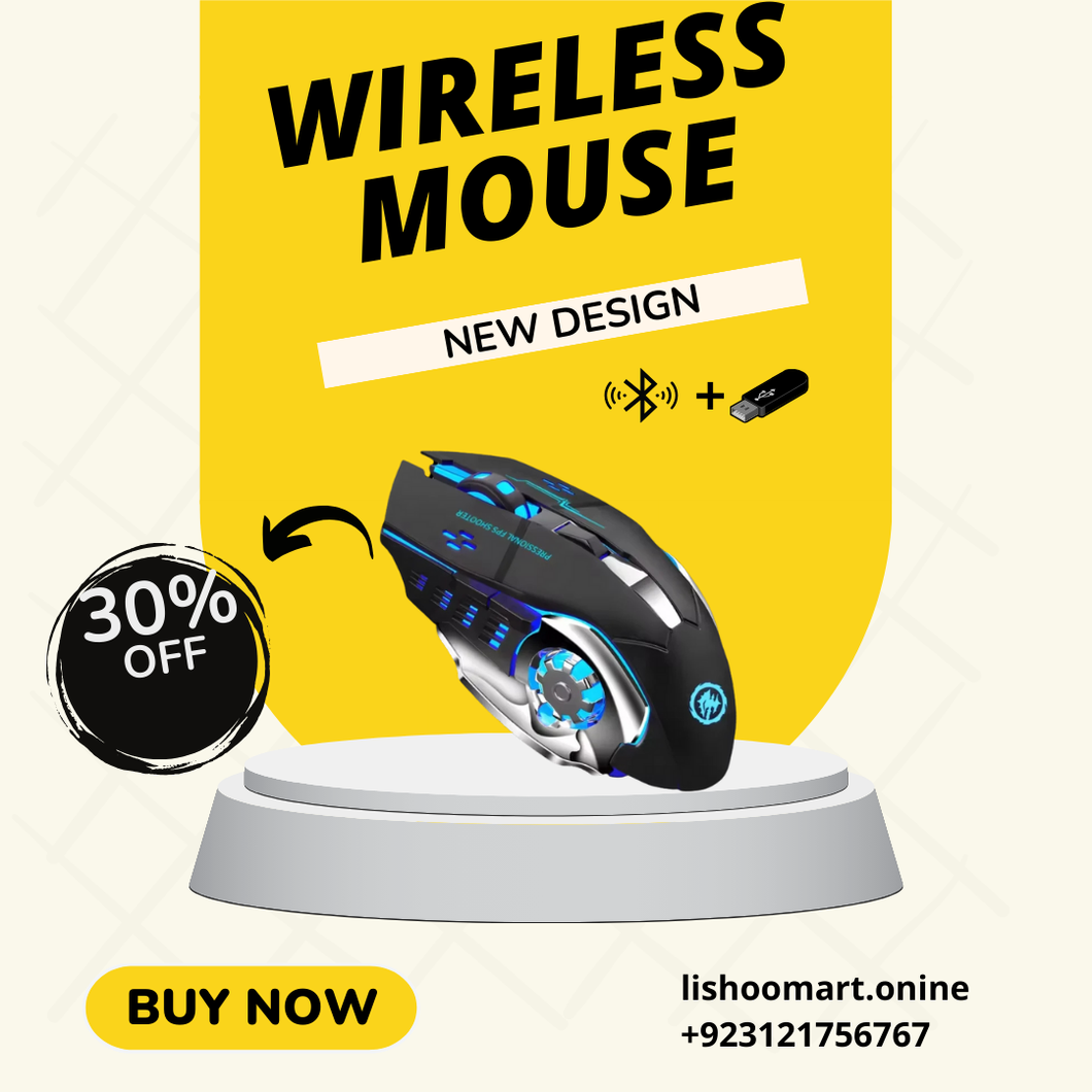 Rechargeable Wireless Gaming Mouse